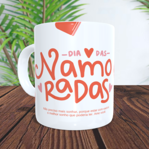 caneca com foto "Não preciso mais sonhar, porque estar com você é o melhor sonho que poderia ter. Amo você."