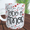 caneca com foto "Para nós todo o amor do mundo"
