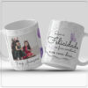 Caneca "Que a felicidade se faça constante no seus dias"