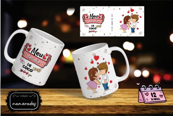 Caneca com foto - Coleção Namorados Mod.2
