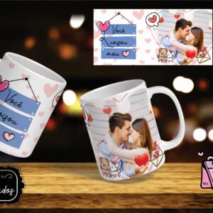 Caneca com foto - Coleção Namorados Mod.3