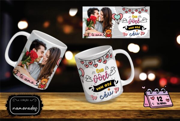 Caneca com foto - Coleção Namorados Mod.4