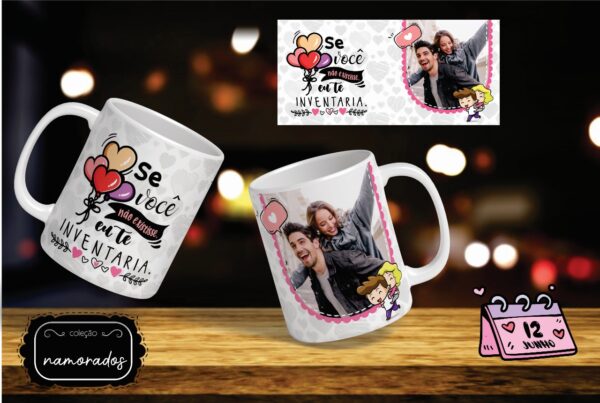 Caneca com foto - Coleção Namorados Mod.6