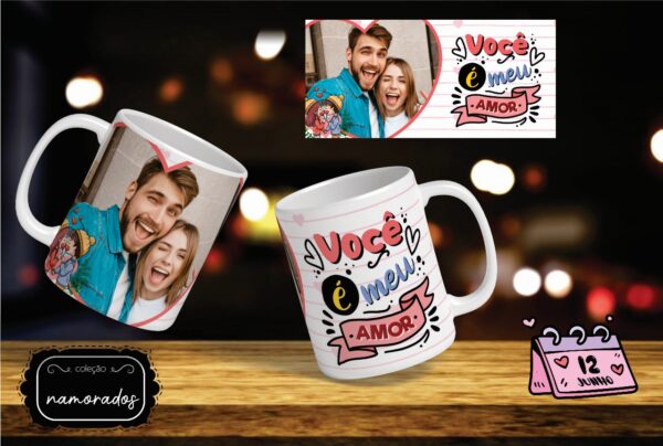 Caneca com foto - Coleção Namorados Mod.8