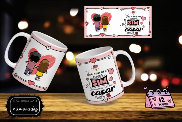 Caneca com foto - Coleção Namorados Mod.9